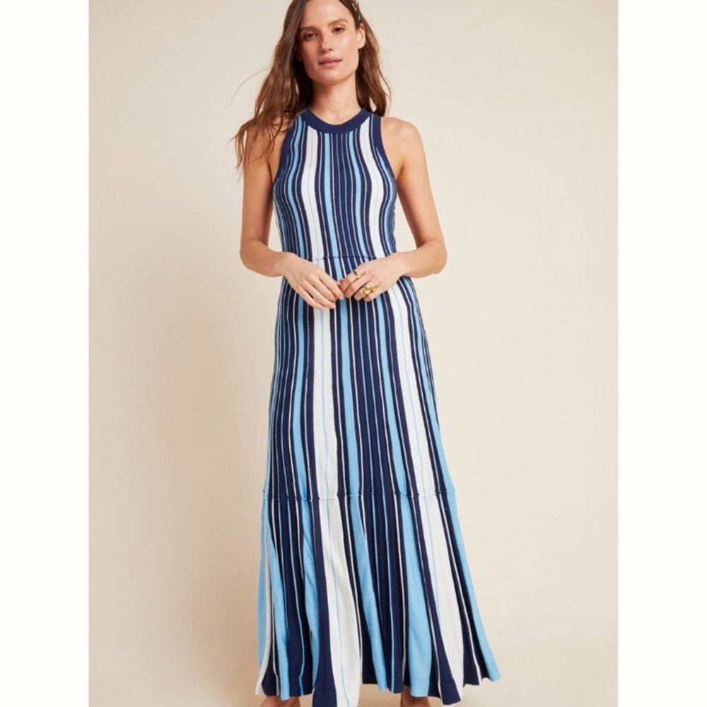 Maeve for Anthropologie Maxi Dress with Full Slip-S